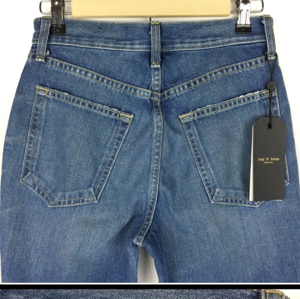 Rag & Bone High Rise Ankle Skinny Jeans “Pamela”